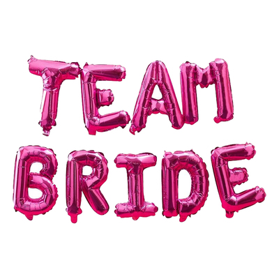 Ballonggirlang Team Bride Hot Pink