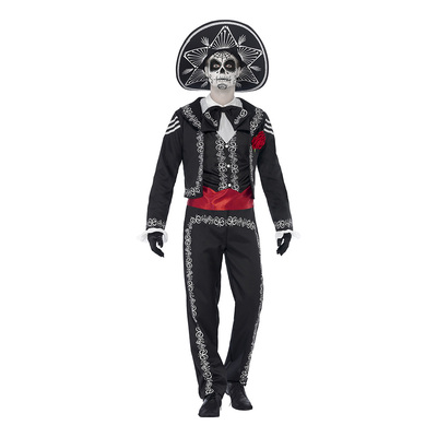 Day of the Dead Señor Bones Maskeraddräkt - Medium