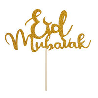 Eid Mubarak Tårtdekoration - Guld