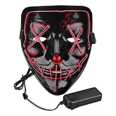 El Wire Purge LED Mask - Röd