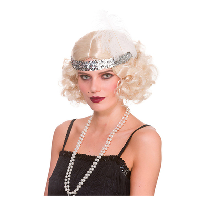 Kort Blond Flapper Peruk - One size