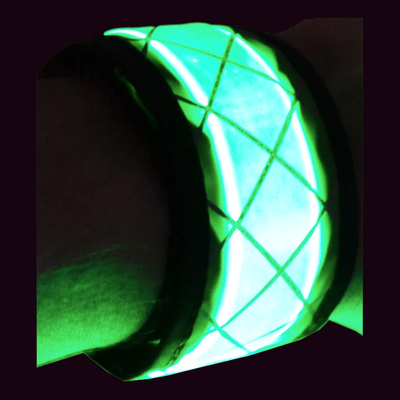 Lysande LED Armband - Grön