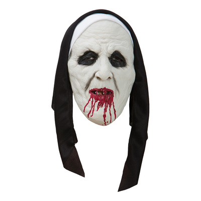 Läskig Nunna Mask - One size