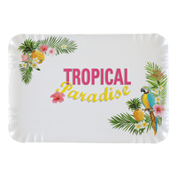 Pappersfat Tropical - 5-pack