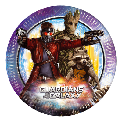 Papperstallrikar Guardians of the Galaxy - 8-pack