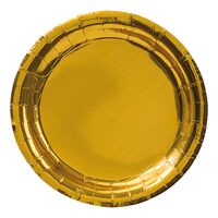 Papperstallrikar Guld Metallic - 8-pack