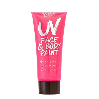 S&S UV Ansikts- & Kroppsfärg - Rosa