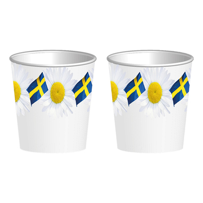 Snapsglas i Papp Midsommar - 8-pack