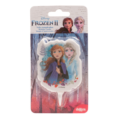 Tårtljus Anna & Elsa Frozen/Frost - 7,5 cm