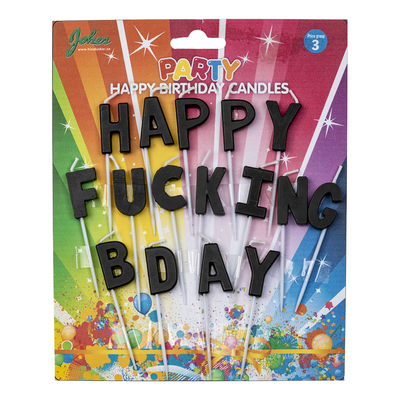 Tårtljus Happy Fucking Birthday